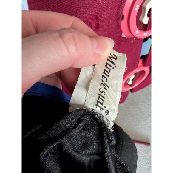 Miraclesuit one piece swimsuit Black blue trim size 12 - Picture 11 of 13